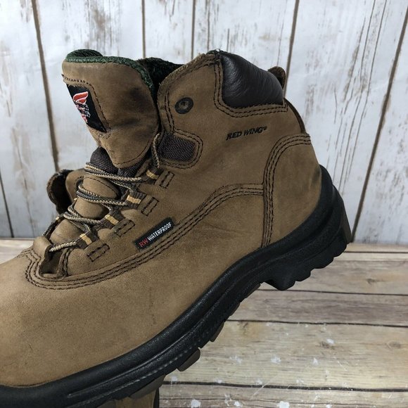 Red Wings Shoes King Toe Safety Boots Womens Size 7 Leather #3540 Brown Lace Up - Picture 10 of 12